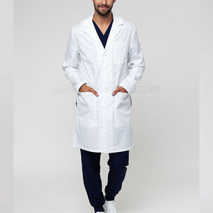 Bata de laboratorio profesional con tela cómoda y diseño limpio para la práctica médica diaria. - Product Image 3