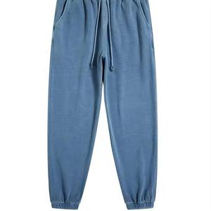 Pantalon droit bleu pour femme, taille mi-haute, fermeture éclair, coupe décontractée, longueur complète, tricoté 100% polyester, rayé, anti-boulochage - Product Image 5