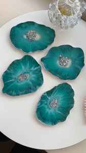 แผ่นรองแก้วไม้ทันสมัย ทำมือ แผ่นรองถ้วยชาแบบโมเดิร์น ราคาขายส่ง ของตกแต่งโต๊ะอาหารสีสันใหม่ แผ่นรองแก้วเครื่องดื่ม - Product Image 5