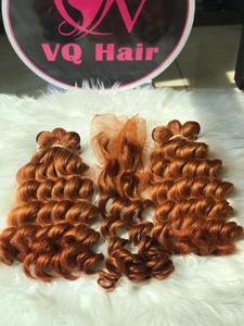Virgen sin procesar Super doble cutícula dibujada alineada cabello rizado vietnamita crudo estilo de onda natural vendedor de cabello humano comprometido - Product Image 4