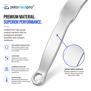 Retractor CHANDLER de 8.5 pulgadas (21.5 cm) con hoja de 15.9 mm y 19.1 mm de ancho, instrumento ortopédico Zetomed Pro - Product Image 5
