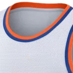 Camiseta de Baloncesto Blanca y Azul para Hombre, Sin Mangas, Uniforme Deportivo Ligero, Transpirable, para Entrenamiento y Juego - Product Image 3