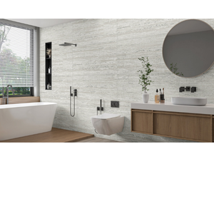Modern Treventino Series Matte Finish Porcelain Tile 600x1200mm 9mm Trending Floor <b>Wall</b> Tile for Bathroom Interior - Product Image 1