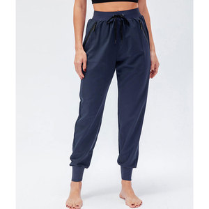 Women Mid Waist Pencil Pants <b>Stretch</b> Workout Fleece Quick Dry Breathable Streetwear Casual Side Pocket Drawstring Design - Product Image 6