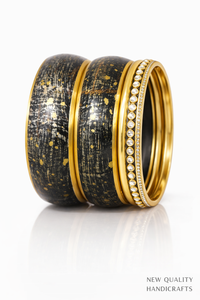 Luxury Resin Metal <b>Bangles</b> <b>Set</b> for Women Handmade Designer Ethnic Bracelet <b>Set</b> Traditional Indian Wedding Jewelry - Product Image 3