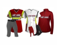 Ensemble d'uniformes de softball de haute qualité, légers, en polyester, avec nom et numéro personnalisés imprimés, coutures durables, transfert thermique