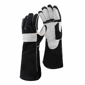 Gants de soudure en cuir de vachette de qualité supérieure, renforcés, résistants à la chaleur, pour la lutte contre les incendies et le barbecue - Product Image 3