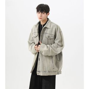 OEM 2026 New Arrival <b>Custom</b> High Quality Fashion Design Button Retro Loose Casual Spring Autumn Daily <b>Denim</b> <b>Jacket</b> Top for Men - Product Image 2