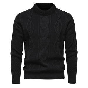 Suéter de Punto para Hombre WARPRO INDUSTRY, Manga Larga, Color Sólido, Invierno, Casual, 100% Algodón, Antiarrugas, Transpirable - Product Image 5