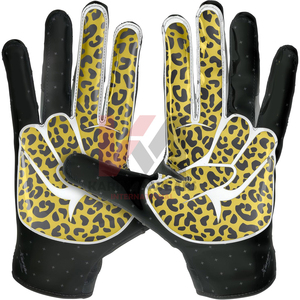 Gants de football américain de qualité professionnelle, haute adhérence, respirants, durables, confortables et ajustés - Product Image 2
