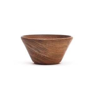 Bol en bois écologique de qualité supérieure, design classique, fait main, durable, pour la restauration, la décoration de la maison, les salades, les collations, le service des aliments - Product Image 3