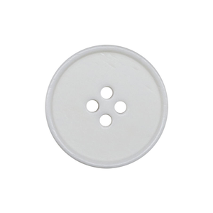 En stock, boutons ronds plats de haute qualité à 4 trous, en os blanc, taille complète, boutons en os de vache véritable pour costumes, artisanat naturel - Product Image 3