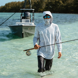 Camisas de pesca con capucha y manga larga, ropa de camuflaje para pesca, camisa anti-UV UPF 50+, de secado rápido, para hombre, sudadera verde para pesca - Product Image 6