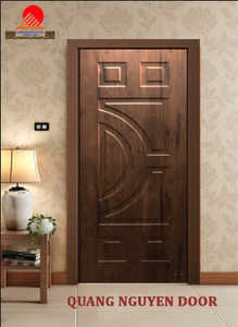 Durable Eco-Friendly PVC Film Slab <b>Door</b> Waterproof Interior Wooden Composite WPC Front <b>Doors</b> Home Office School Bedroom Villa - Product Image 4