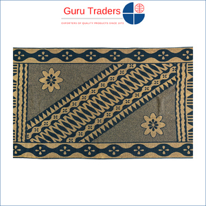 Serviette de conception géométrique en forme de rectangle en polycoton lavable à la main et à la machine la plus vendue disponible avec une couleur personnalisée - Product Image 2