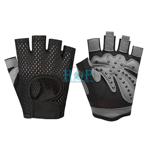 Guantes de levantamiento de pesas con logo personalizado para gimnasio, hombres, mujeres, entrenamiento, fitness, en color sólido. - Product Image 1