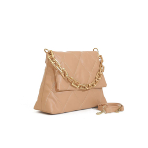 Spacious Chic Women's <b>Purse</b> Soft Handbags Quilted Diamond Durable Genuine Leather Beautiful Chain Decoration for Touch of Luxury - Product Image 5