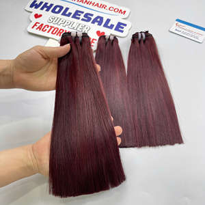 Vente du Black Friday, extensions de cheveux 100% humains, couleur teinte, cheveux raides, cheveux vierges, fournisseur, pas de perte ni de nœuds, prêt à être expédié - Product Image 2