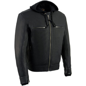Veste de moto unisexe noire SAMROZ SPORTS, manches longues, ventilation, coupe-vent, haute qualité, 220g, hiver - Product Image 1