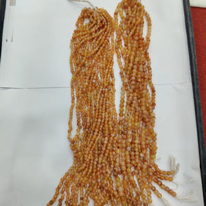 100% naturel Orange aigue-marine Rondell Briolette perles de pierres précieuses à facettes vendues par brin pouces de long fait à la main faisant des bijoux - Product Image 3