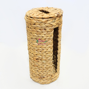 Organizador de Caja de Pañuelos de Jacinto de Agua y Pasto Marino Artesanal de la Fábrica Artex Dong Thap, Vietnam, Modelo SD1286A-1NA - Product Image 3