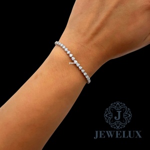 Bracelet tennis en moissanite argentée de haute qualité pour unisexe, haute brillance, certifié IGI, prix de gros compétitif pour l'exportation - Product Image 3