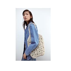 Bolso de Playa Natural de Múltiples Colores, Estilo Cesta, Bolso de Mano de Macramé, Bolsos de Paja para Accesorios de Moda - Product Image 3