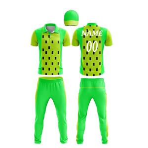 Uniformes de cricket pour hommes de haute qualité du Pakistan, imprimés par transfert thermique, extensibles dans quatre directions, écologiques, respirants, à séchage rapide, grandes tailles - Product Image 1