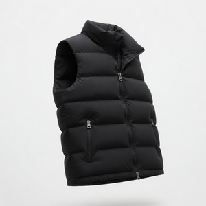 2026 Trendy Classic for Winter Waterproof Puffer Vest 3D Embroidery Custom Logo Men Women Casual Outer Wear Brand - Product Image 1