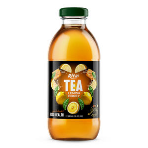 Jugo Refrescante y Delicioso de Frutas y Verduras Tipo Puré ODM OEM, Té de Limón y Miel en Botella de Vidrio de 169 Fl Oz para Cualquier Ocasión - Product Image 1