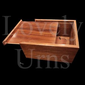 Urna de madera para memoriales con ventana para foto, en 2 tamaños, para adultos medianos, contenedor para cenizas. - Product Image 2