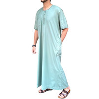 Pakaian Thobe/Jubba Ukuran Khusus untuk Pria Model Baru Grosir Thobe Muslim Lengan Panjang untuk Pria Thobe/Thawb Tradisional