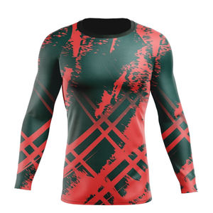 Conjunto de Camiseta y Pantalones Cortos de Compresión Deportiva MMA, Personalizados al por Mayor, Unisex, Anti-UV, Antibacterianos, para Entrenamiento de Grappling - Product Image 1