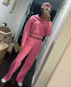 Ensemble de survêtement décontracté deux pièces pour femme avec logo brodé personnalisé, style streetwear automne, short et sweat à capuche, OEM, taille XS - Product Image 2