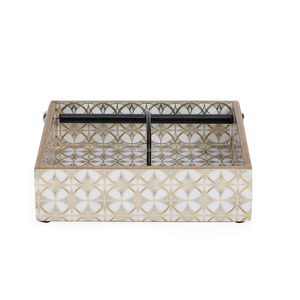 Boîte à mouchoirs en MDF rouge, revêtement en poudre porte-serviettes de conception rectangulaire élégante unique pour voiture de mariage, stockage de mouchoirs de style unique - Product Image 2