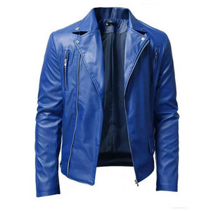 Veste en cuir pour homme, personnalisation de la marque disponible, construction de qualité supérieure, pour les voyages décontractés et les activités de plein air - Product Image 1
