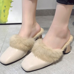 Mocassins d'hiver luxueux pour femmes LK727 appartements décontractés avec doublure en fourrure - Product Image 1