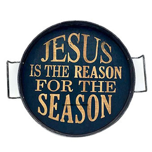 <b>Creative</b> <b>Gifts</b> Art Deco Sturdy Multi-Functional Christmas Tray Display Dish For Blank Sublimation Christmas Decor - Product Image 3