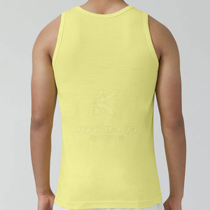 Débardeur tricoté de haute qualité avec logo personnalisé, couleur unie, confortable, décontracté, en polyester/coton respirant - Product Image 5
