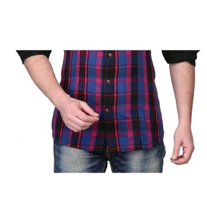 Camisa de Franela de Algodón 100% Grueso y de Gran Tamaño para Hombre, Manga Larga, Diseño a Cuadros, para la Temporada de Primavera - Product Image 2