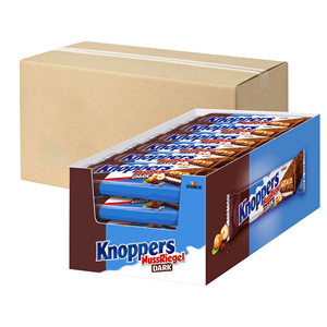 Knoppers NussRiegel, Paquete de 24 Unidades de 40g, Snack Dulce de Avellanas y Chocolate, Chocolate de Calidad Profesional - Product Image 2