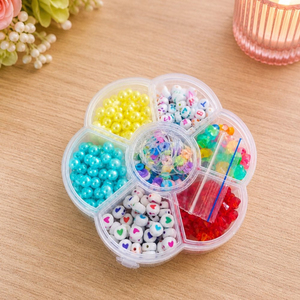 Jaunty Multicolor <b>Crystal</b> Lampwork Glass Assorted Loose <b>Beads</b> Kit Box <b>Bracelet</b> Making DIY07-A Jewelry Crafting - Product Image 2