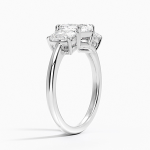 BOJ <b>Ring</b> 075 Asscher Cut 925 <b>Silver</b> Halo Prong Stone <b>Solitaire</b> Diamond <b>Ring</b> 2ct D Color VVS1 Moissanite GRA Certified Low Price - Product Image 3