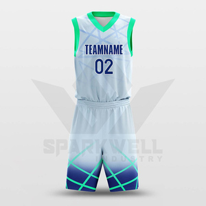 Conjunto de Camiseta de Baloncesto Sublimada Personalizada, sin Mangas, Cuello en V, Poliéster que Absorbe la Humedad, Ropa Deportiva para Adultos, Estampado Geométrico - Product Image 5
