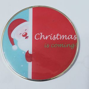 Meilleures sous-verres absorbants et écologiques en bois pour sapin de Noël, avec design moderne et bords métalliques, pour tapis et dessous-de-plat de Noël - Product Image 2