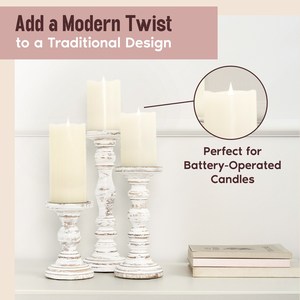 Juego de Portavelas Rústicos de Madera con Cubierta de Vidrio, Hechos a Mano para Decoración del Hogar, Ambiente Romántico e Iluminación Festiva - Product Image 5