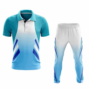 OEM/ODM Breathable Plus Size UV Protection Quick Dry Summer Cricket Shirt and Trouser Team Uniform with Elastic Waist - Product Image 3
