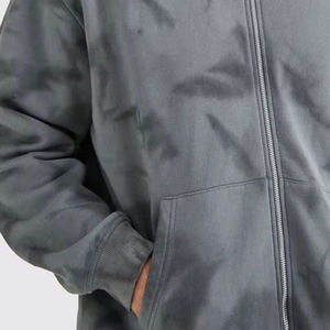 Winter Collection Men's Hooded Casual Lightweight Cotton Acid Wash Custom <b>Tech</b> Fleece Four-Way Stretch Tracksuit Breathable - Product Image 4