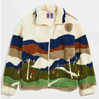 Service OEM, veste d'hiver en polaire de haute qualité, col montant, logo, coupe-vent, écologique, nouvelle arrivée, veste en sherpa pour homme