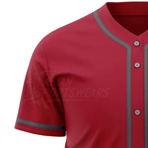 Durable Mesh Fabric Breathable Short Baseball Jersey Comfortable Fit Practice Ready Team Sportswear Premium Quality Lightweight - Product Image 3